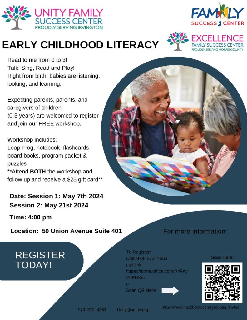 Early Childhood Literacy Two Part Workshop May 7th and May 21st