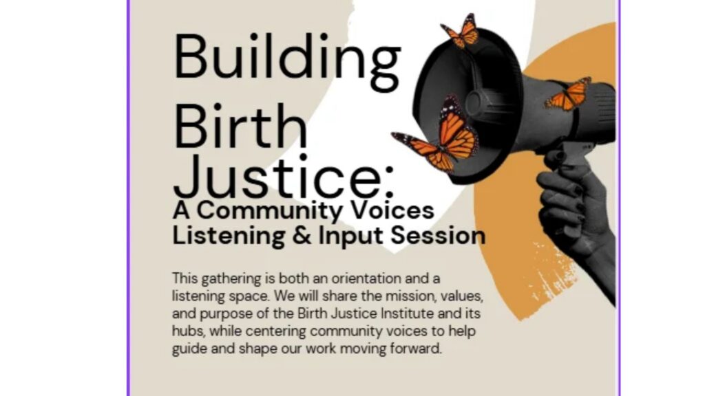 COMMUNITY EVENT BIRTH INSTITUTE IN PERSON EVENT