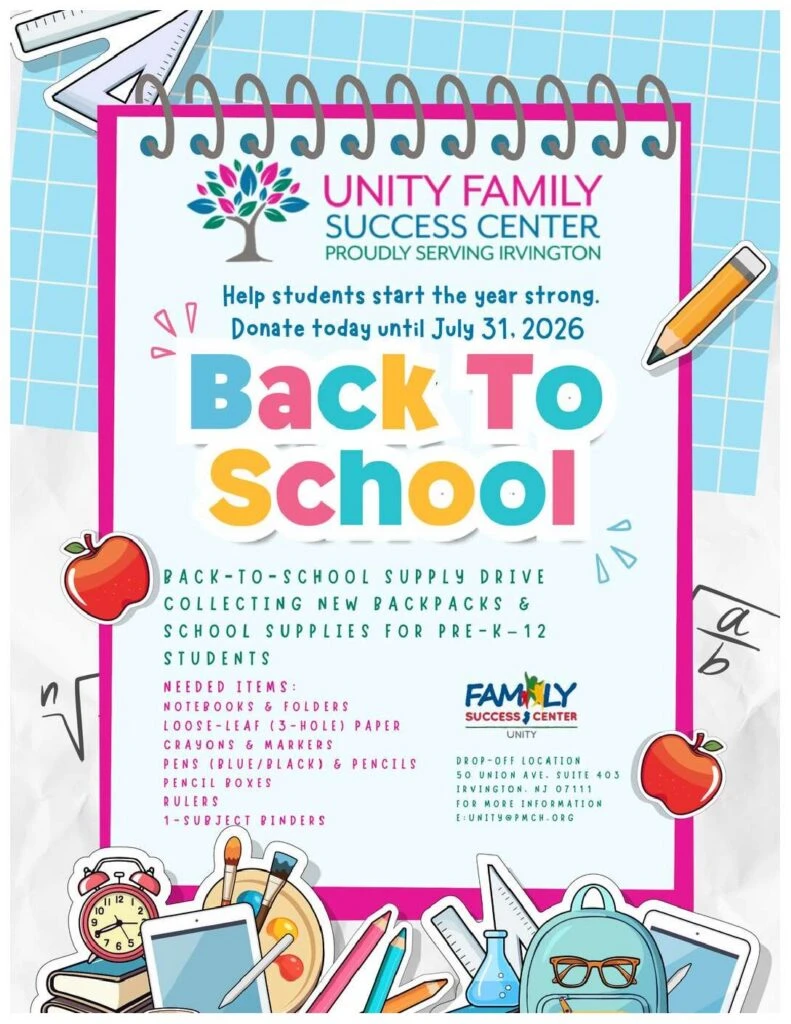BACK TO SCHOOL SUPPLY DRIVE UNTIL JULY 31, 2026