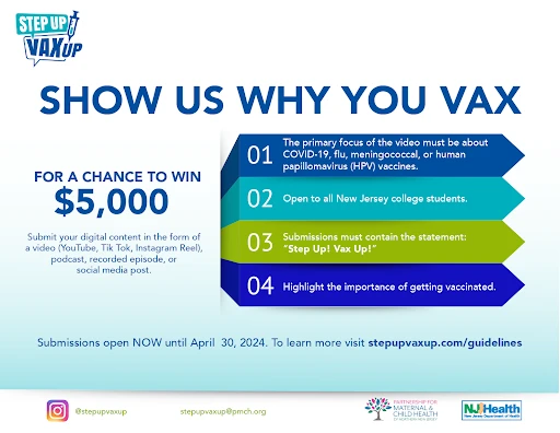 Step Up Vax Up Now Accepting Submissions